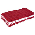 Premium 100% Cotton Terry Check Kitchen Dish Towels (Paprika Red / 3-Pack - Kitchen Towel)