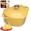 Enameled Cast Iron Dutch Oven (Goose Yellow / 2 Quarts)