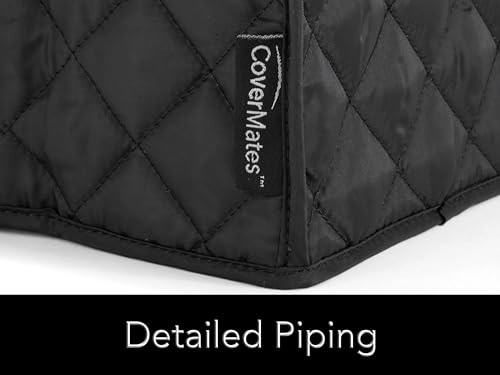 Keepsakes Mixer Cover Dust Protection (Black Quilted Polyester / 12W x 12D x 17H)