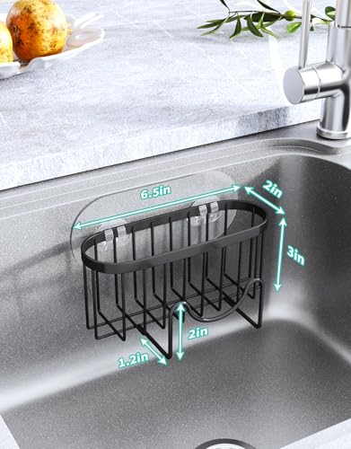 Multifunctional Sponge Holder with Unique M (Black / with M-shaped Holder)