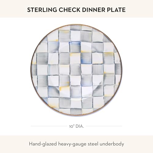 Enamel Dinner Plate (Sterling Check / 1 Plate)