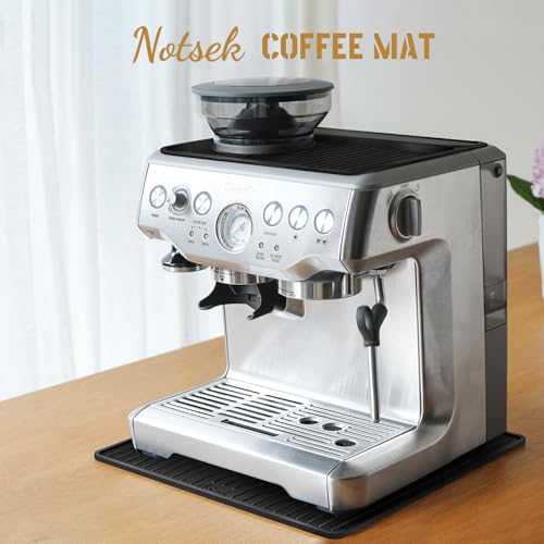 Silicone Coffee Machine Mat for Breville 870 (Black / 35*35*0.6cm)