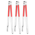 3 Pack Grill Tongs (Red / 11.6 Inch)