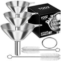 Kitchen Funnels for Filling Bottles (3PCS Funnel Set)
