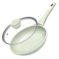 8 Inch Non Stick Frying Pan with Lid (Green-8 inch with Lid)