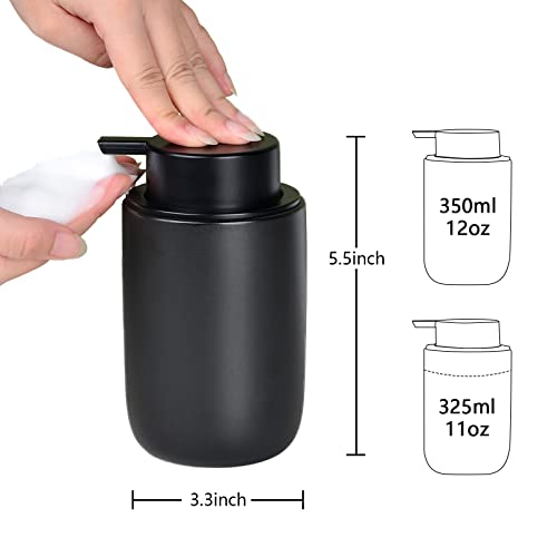 Foaming Soap Dispenser Set (Black-2 Pack)