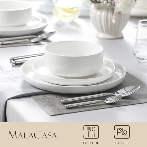 Plates and Bowls Sets (Ivory White / 24 Pcs (Service for 8))