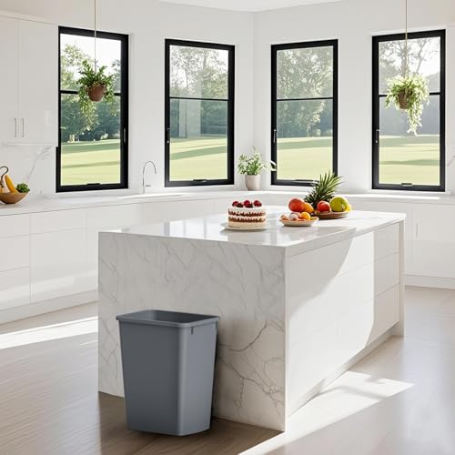 Lightweight and Durable Slim Trash Can (Grey / 1PACK)