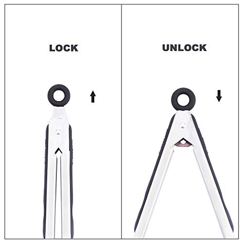Kitchen & Grill Tongs Set of 2 (Black)