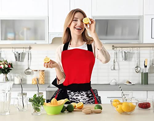 Sexy aprons for women Cute Cooking Pinup Aprons for Women Girls (Red Lace)