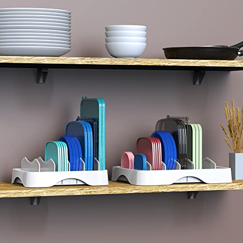 Food Container Lid Storage 10" x 8" Adjustable Divider (Small - 10.6'' x 8.3'')