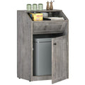 Trash Cabinet (Greige / 1 x 10 Gallon)