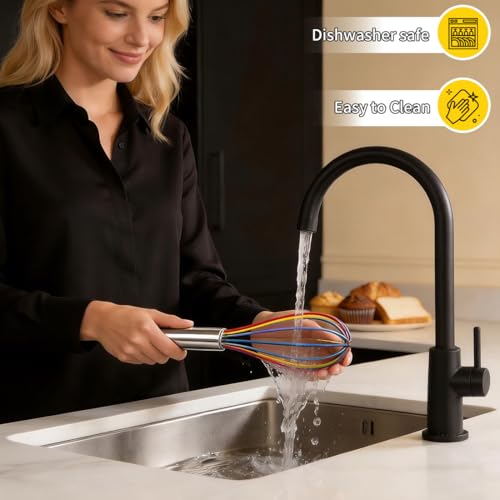 Silicone Whisk Set (8" 10" 12" / Rainbow)