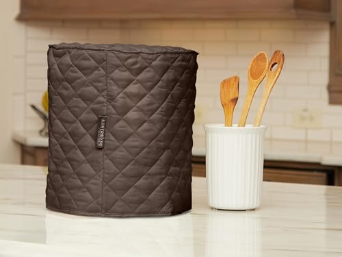 Keepsakes Mixer Cover Dust Protection (Bronze Quilted Polyester / 15W x 10D x 15H)