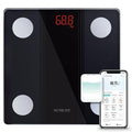 Bathroom Scale Smart Digital Bluetooth Scales for Body Weight (Black)