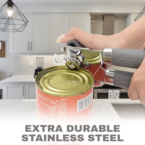 Manual Can Opener with Magnet (Gray)