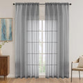Charcoal Grey Bedroom Curtains 2 Panel Sets 90 Inch Length (Charcoal Grey / 59"W x 90"L (Pack of 2))