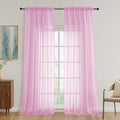 Light Pink Bedroom Curtains 96 Length for Farmhouse (Light Pink / 59"W x 96"L (Pack of 2))