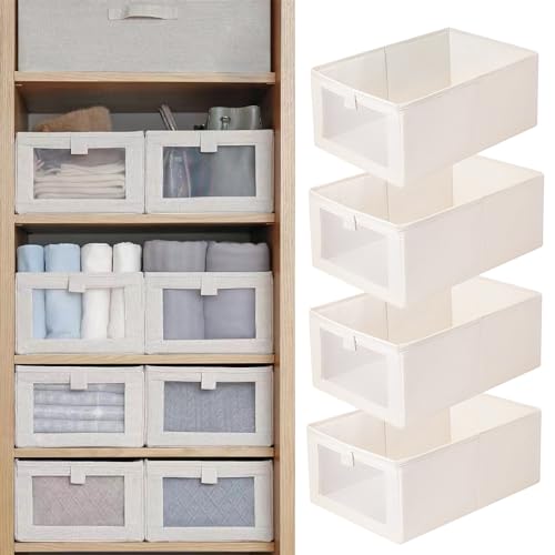 Linen Closet Organizers And Storage (4pcs)