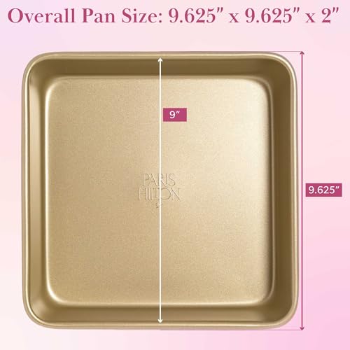 Nonstick Carbon Steel Bakeware Collection (Pink / 9" Square Cake Pan)