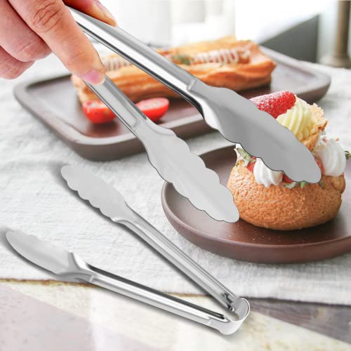 8 Pack Serving Tongs XEVOM Kitchen Tongs (12inch)