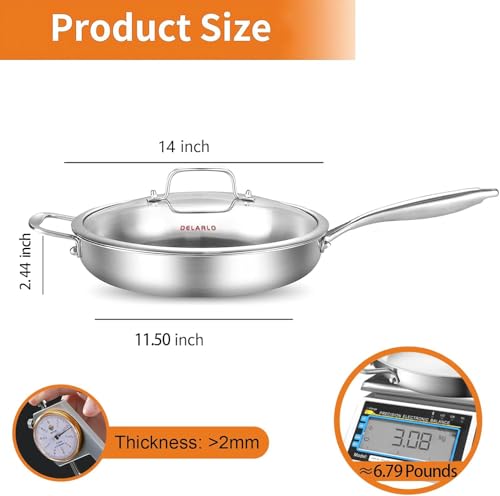 Stainless Steel Pan 14 (Stainless Steel)