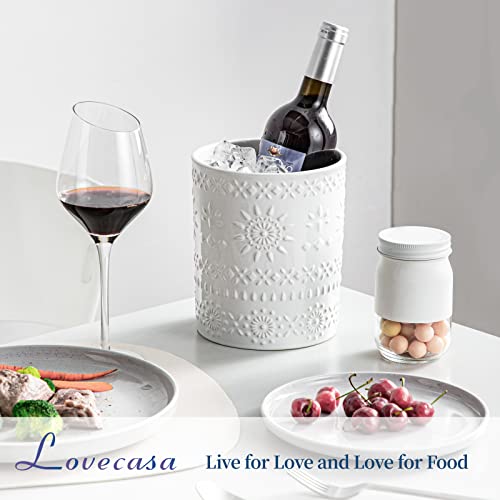 7.2" Ceramic Utensil Holder (White / 7.2" (Single))