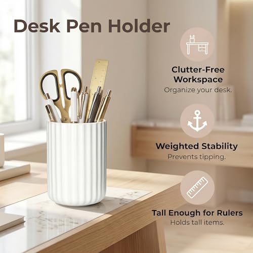 Ceramic Spoon Holder for Coffee Bar (Black Fluted Surface)