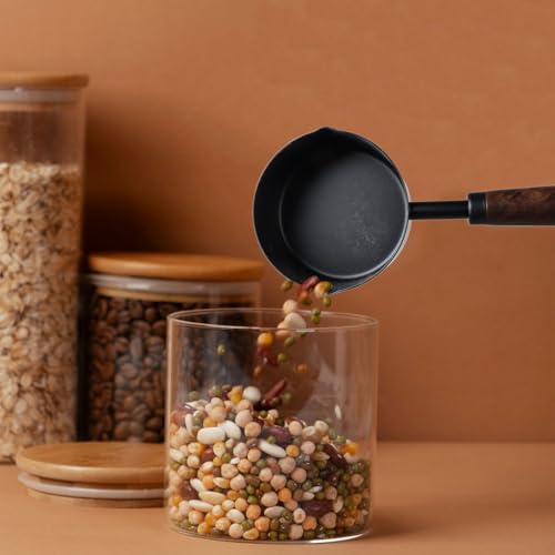 1 3 Cup Stainless Steel Measuring Cup with Wood Handle (1/3 Cup)