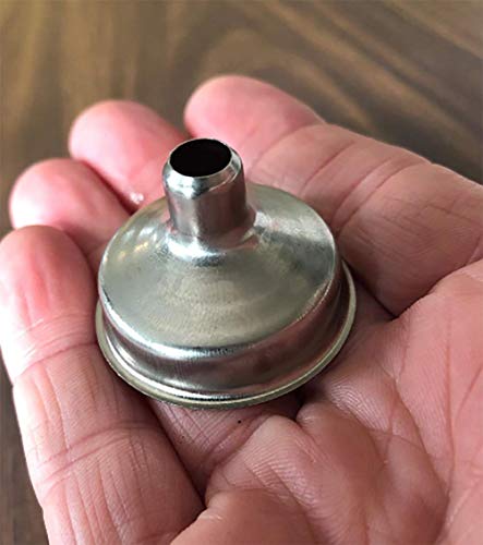 12 Pcs Stainless Steel Mini Funnels 1.25 Inch for Miniature Bottles (12 pack)