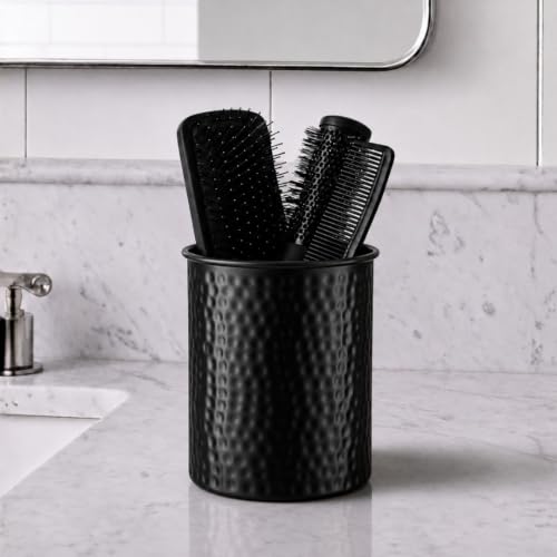 Kitchen Utensil Holder (Matte Black / Hand Hammered)