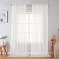 Ivory Sheer Curtains 108 Inches Long (Ivory / 59"W x 108"L (Pack of 2))