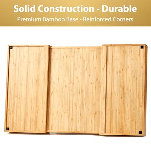 Extra Large Expandable Kitchen Drawer Organizer for Utensil and Junk (For Utensil (17"~28" x 19"))