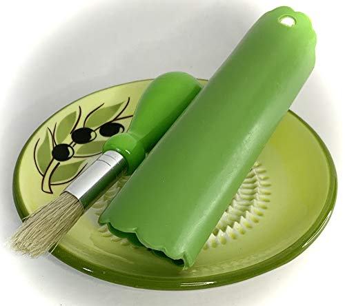 Premium Ceramic Garlic Grater Plate Set