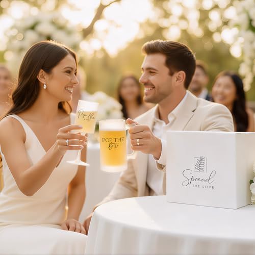Engagement Gifts for Couples 2026 (Frosted Pop the Bottle / Set of 2（Gift box）)