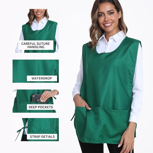 3 Pack Unisex Cobbler Apron (Standard / 3 Pack - Green)