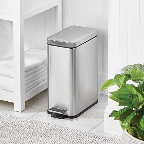 Pedal Bin Waste Bin with Pedal (Brushed / 2.6 Gallon)