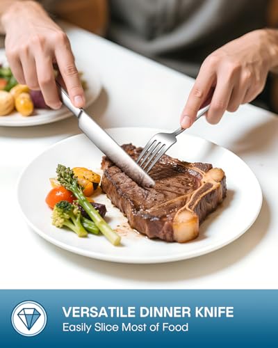 40 Piece Silverware Set (Silver)