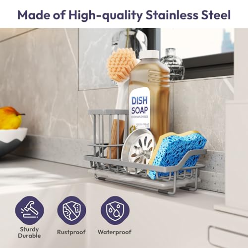 Sink Caddy Sponge Holder (Gray / Medium)