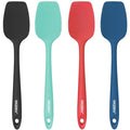 4 Pcs Silicone Spoon Spatula Set (Multicolor)