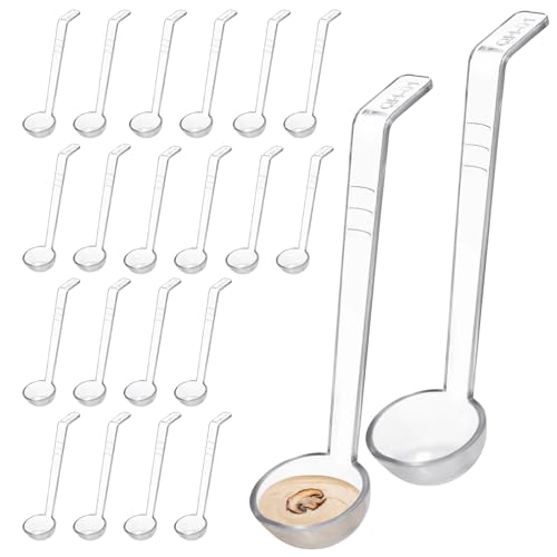 20 Pack 1oz Plastic Small Ladle
