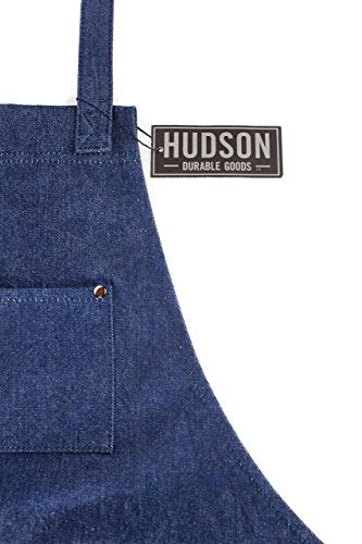Professional Grade Chef Apron for Kitchen (Blue Denim)