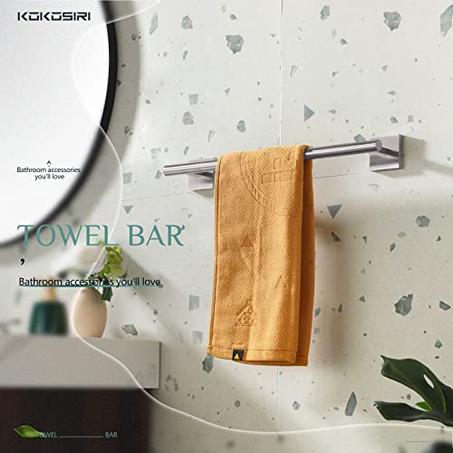 Towel Holder 16 Inch Bathroom Hand Towel Bar for Bath Kitchen Toilet Brushed Nickel Stainless Steel B4005BR (Brushed Nickel / 16-Inch)