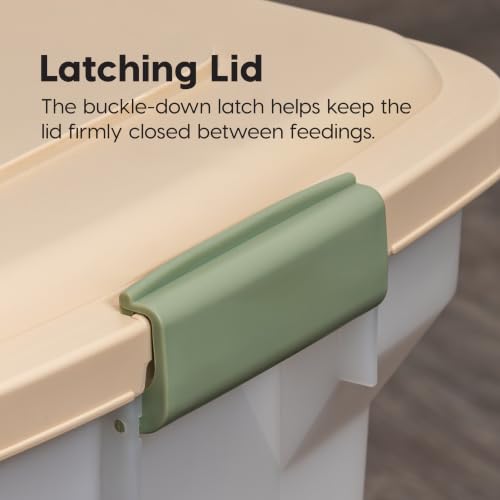 Dog Food Storage Container (58 lbs / Almond/Pearl)