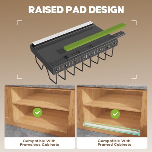 Pull Out Pots and Pans Organizer Under Cabinet (Black / Pull out-8 Dividers-1 Pack)