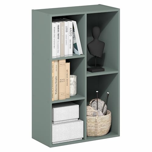 LUDER Book Shelf (Sage Green / 5-Cube)