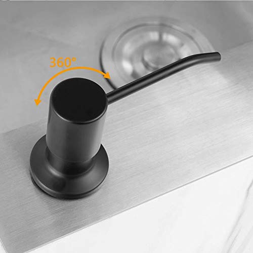 Soap Dispenser for Kitchen Sink (Matte Black)