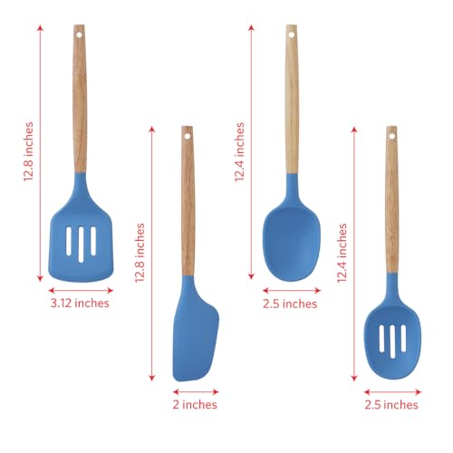 Silicone Kitchen Utensils Set (8-piece Set / Blue)