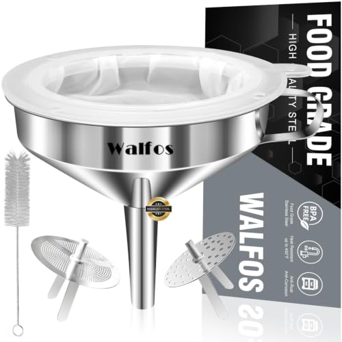 Stainless Steel Funnel (1pcs 4.9in Stainless Steel)