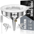 Stainless Steel Funnel (1pcs 4.9in Stainless Steel)